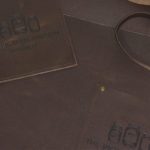 Pickled Pason Chestnut Leather Apron Embossing