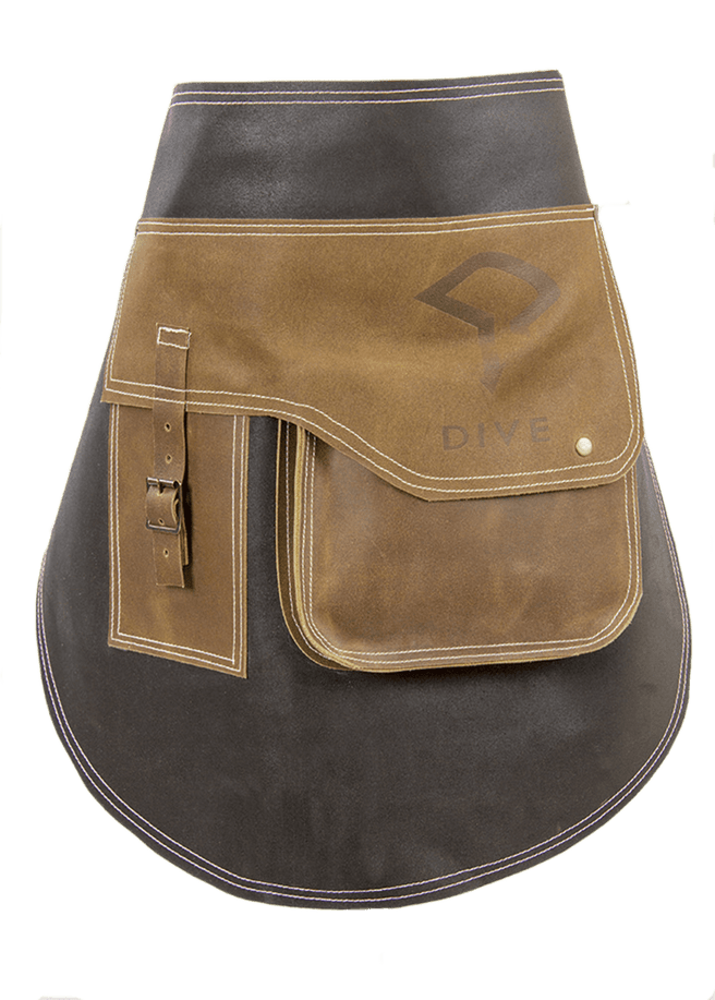 short-bar-leather-apron-debossing-dive-logo Short Bar Leather Apron Debossing Dive Logo
