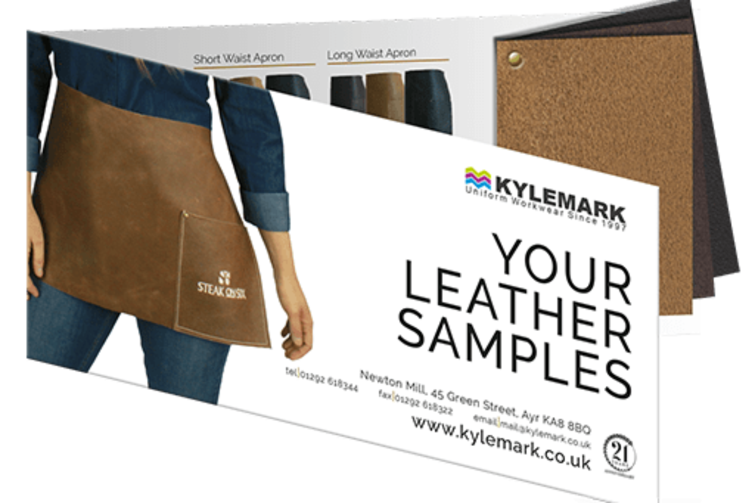 Leather Aprons - Free leather sample swatch