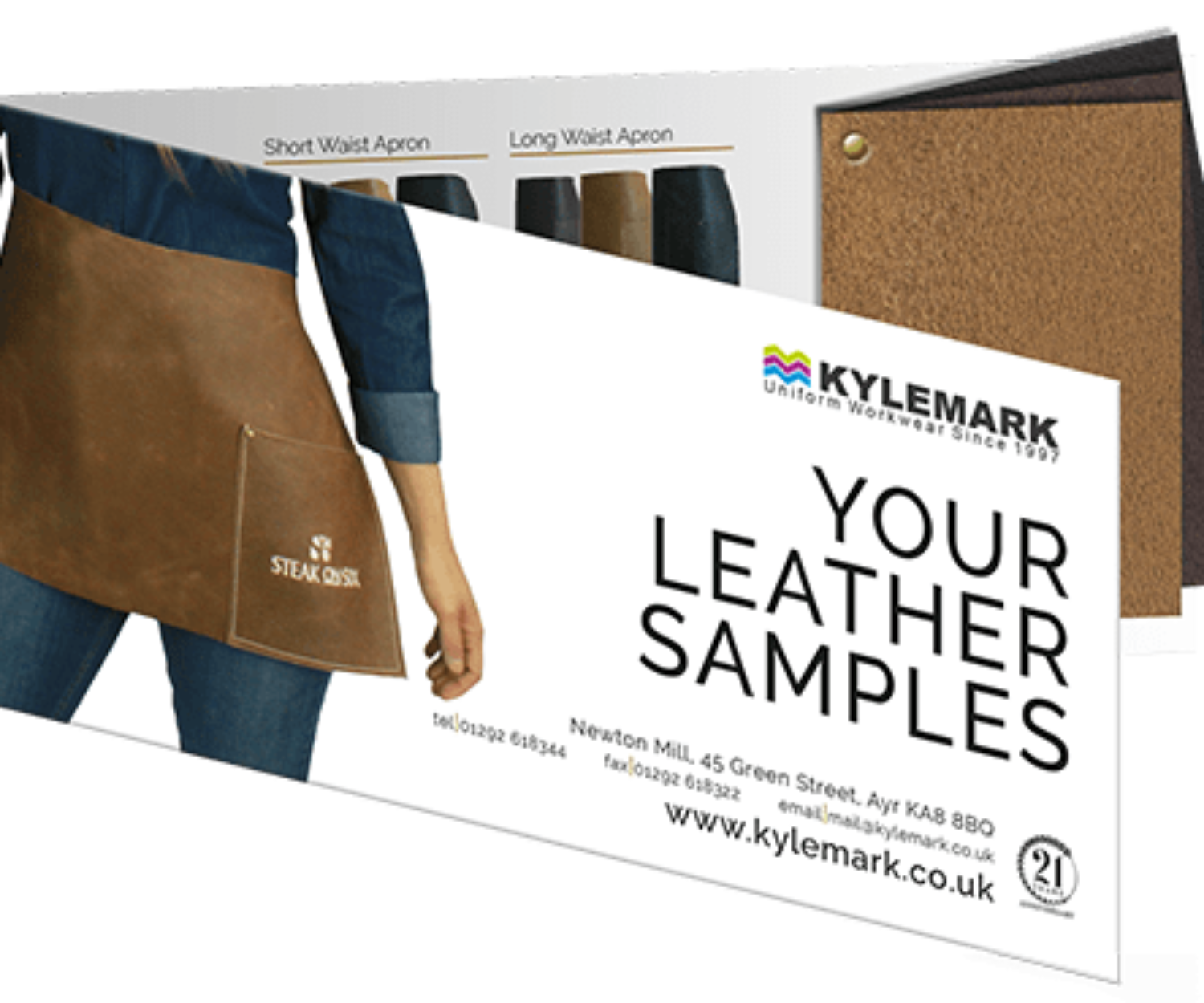 Leather Aprons - Free leather sample swatch