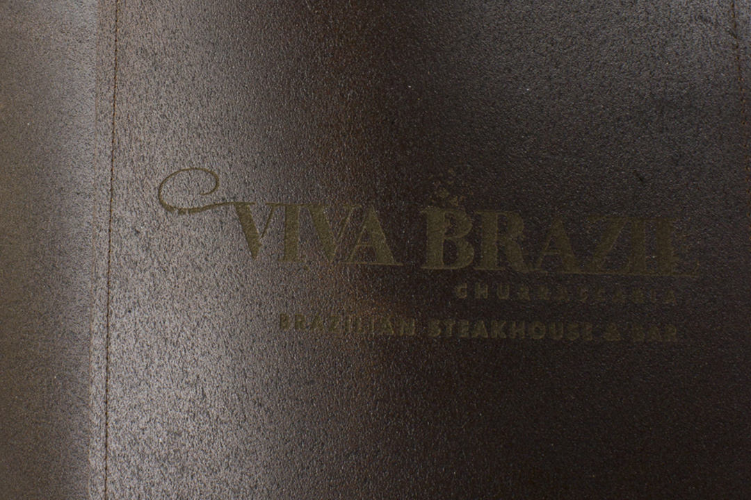 Viva Brazil Leather Apron Laser Branding Logo