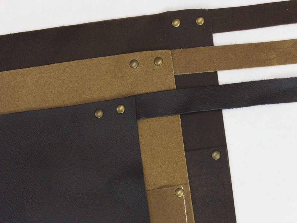 Short Leather Bar Apron Colours